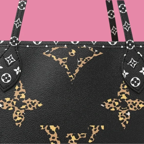 Louis Vuitton Monogram Giant Jungle Neverfull MM Black - Picture 4 of 8